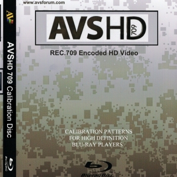 AVS HD 709 Blu-ray Disc Calibration Patterns